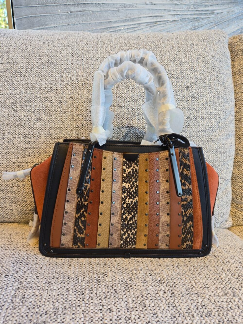 Coach Dreamer with Signature Canvas Patchwork Stripes